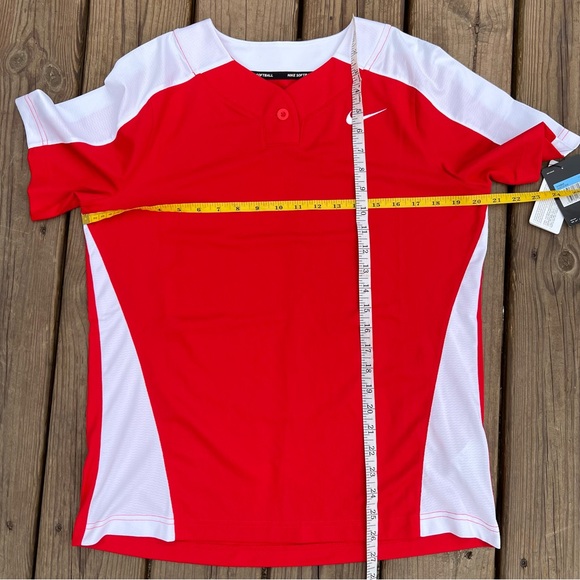 NEW Nike Softball Vapor Select 1-Button Red Womens M Practice Game Team Jersey - Picture 11 of 16